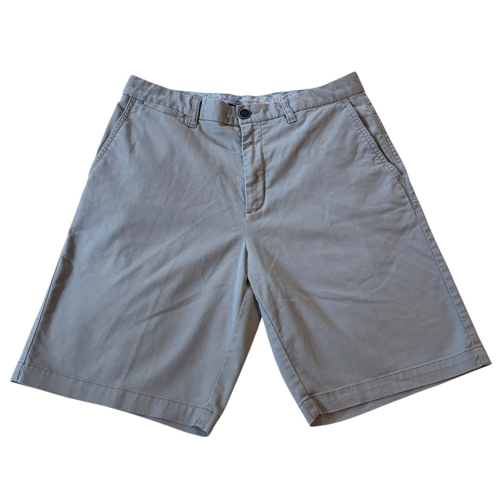 Tommy‎ Bahama Mens 32 Gray Flat Front Golf Casual Chino Shorts